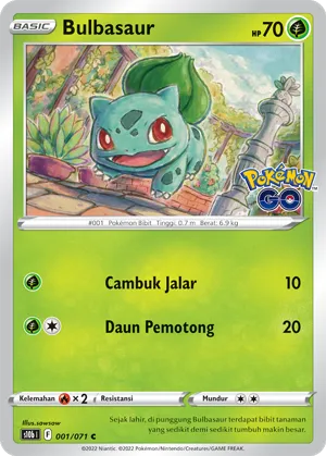Bulbasaur (Pokémon GO 001/071)