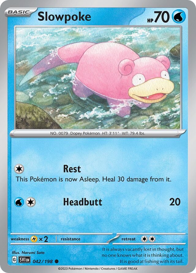 Slowpoke Scarlet & Violet 042/198 Common
