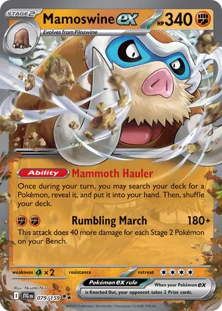 Mamoswine ex (Journey Together 079/159)