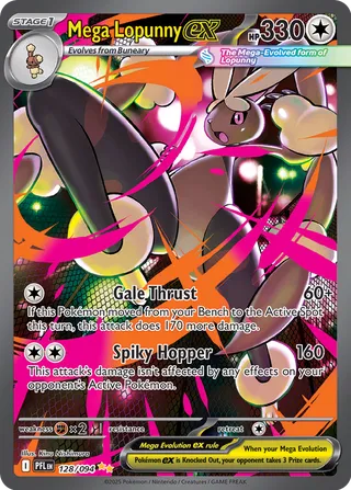 Mega Lopunny ex (Phantasmal Flames 128/094)