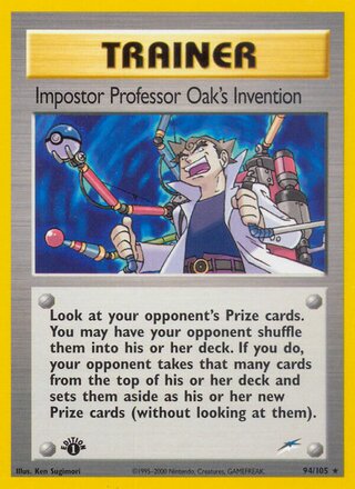 Impostor Professor Oak's Invention (Neo Destiny 94/105)