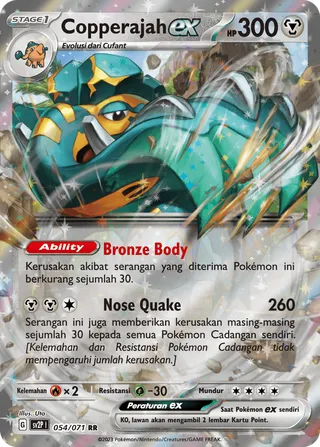 Copperajah ex (Snow Hazard 054/071)