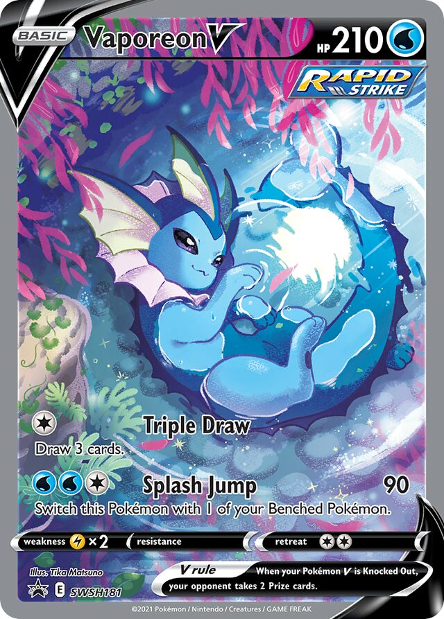 SWSH181 Vaporeon V SSP PROMO