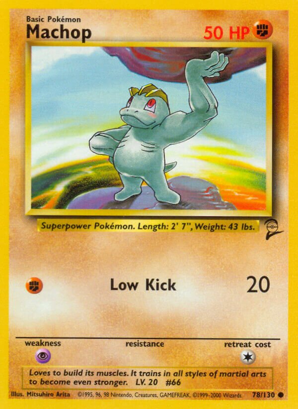 Machop Base 2 78/130 Common