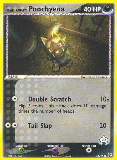 54/95 Team Aqua's Poochyena MA Common
