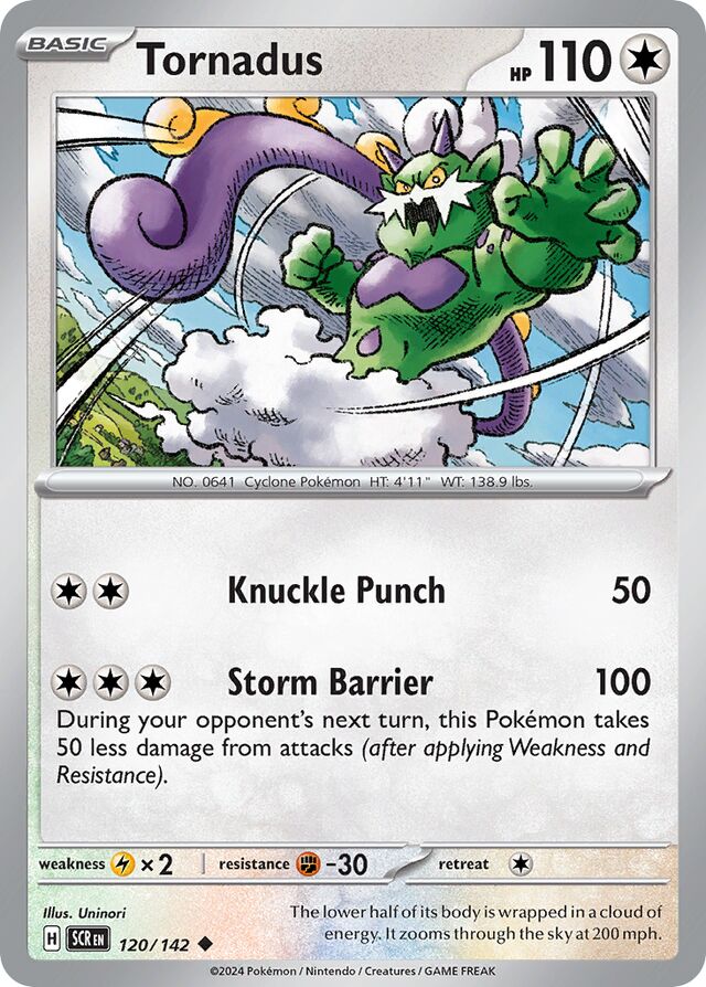 120/142 Tornadus SCR Uncommon