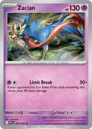 Zacian (Phantasmal Flames 045/094)