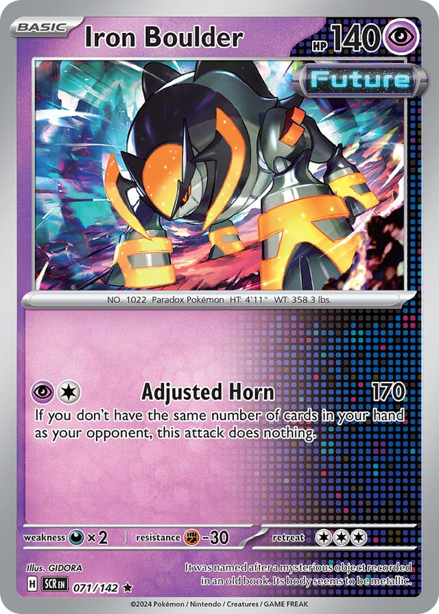 071/142 Iron Boulder SCR Rare