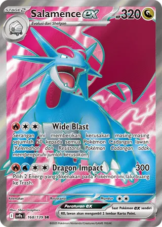 Salamence ex (Bonds of Destiny 168/139)