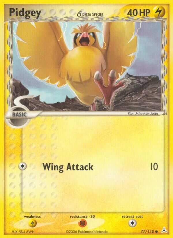 Pidgey (Delta Species) 77/110 3 EX HOLON PHANTOMS COMMON PTCG