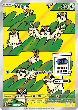 Pidgey (Black Shine 191/170)