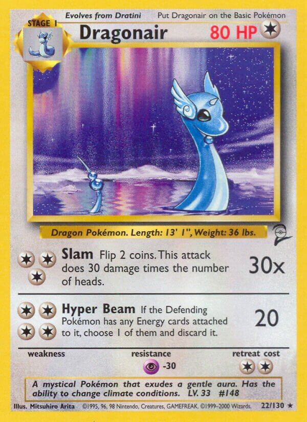 Dragonair Base 2 22/130 Rare