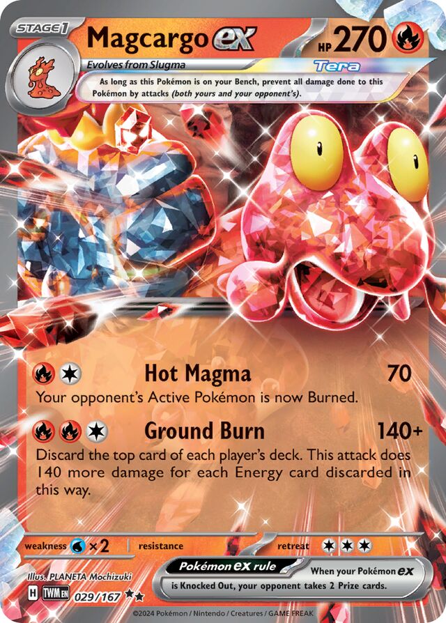 Magcargoex Twilight Masquerade 029/167 Double Rare