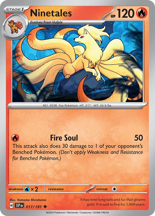 Ninetales Surging Sparks 017/191 Uncommon