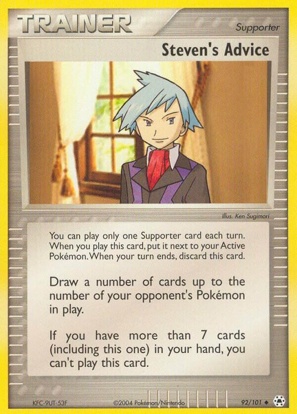 92/101 Steven's Advice HL Uncommon