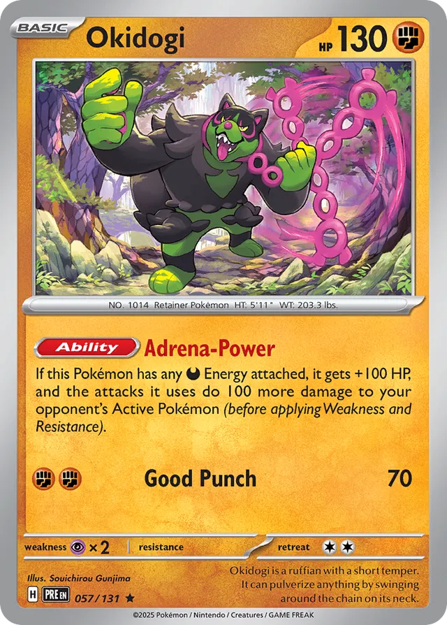 Okidogi Prismatic Evolutions 057/131 Rare