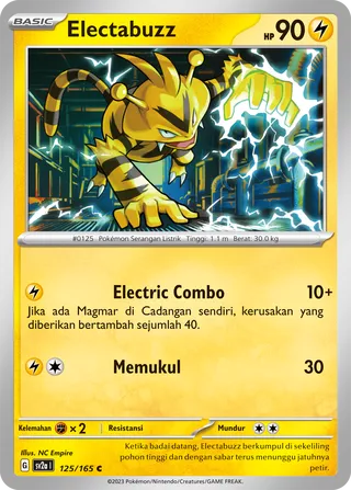 Electabuzz (Pokémon Card 151 125/165)