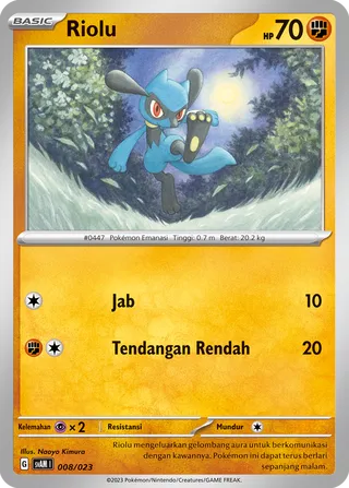 Riolu (Sprigatito & Lucario ex Starter Deck ex 008/023)