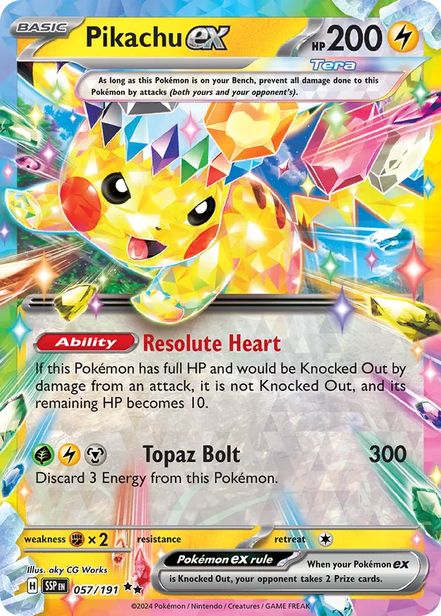 057/191 Pikachuex SSP Double Rare