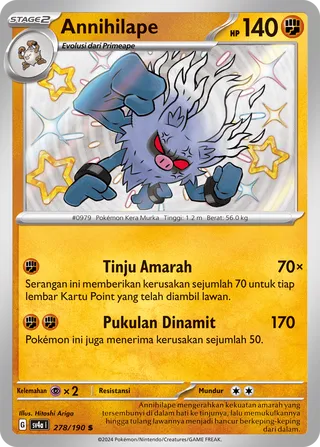 Annihilape (Shiny Treasure ex 278/190)