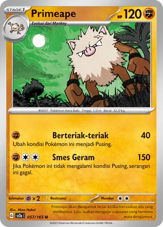 Primeape (Pokémon Card 151 057/165)