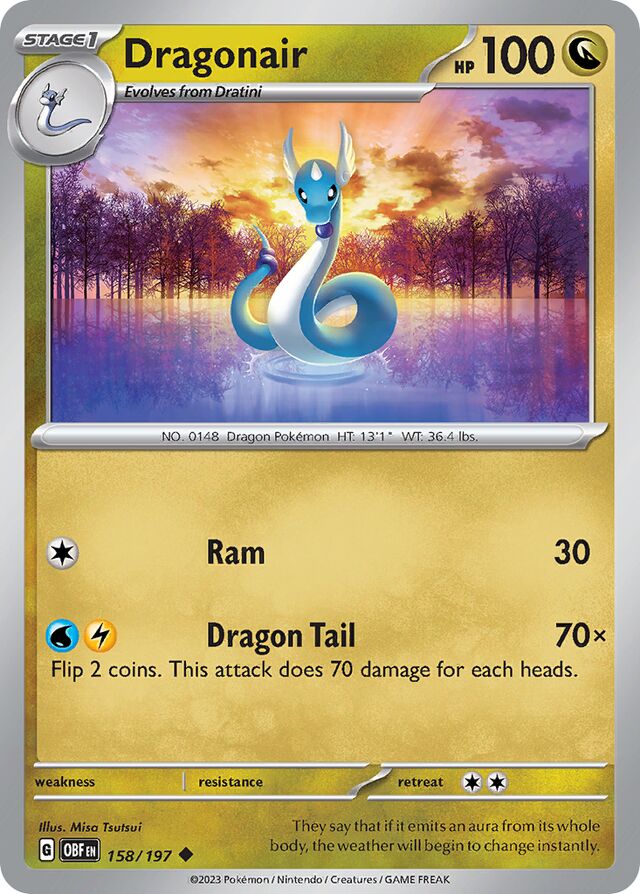 Dragonair Obsidian Flames 158/197 Uncommon