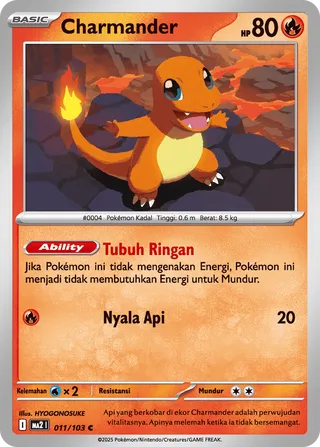 Charmander (Blue Blaze 011/103)
