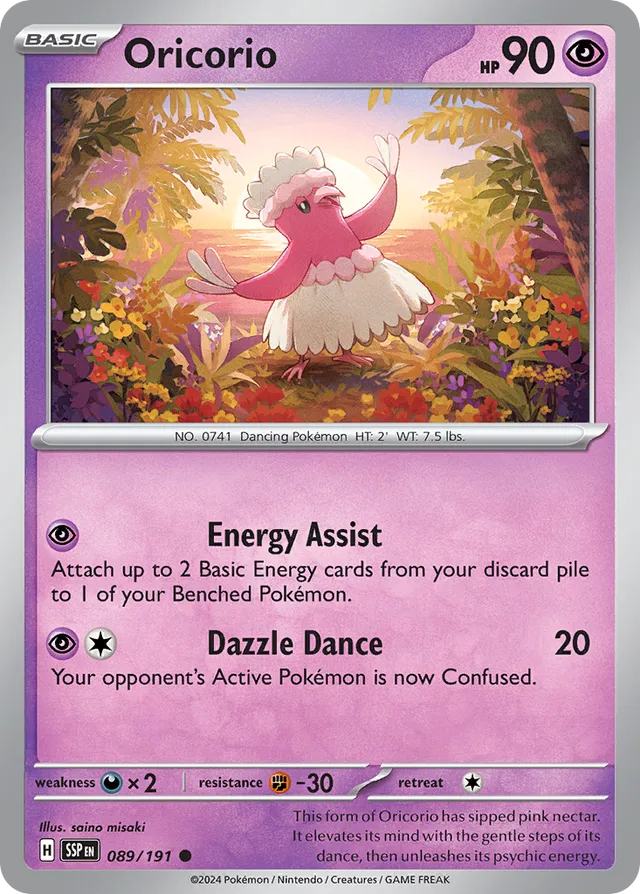 Oricorio Surging Sparks 089/191 Common