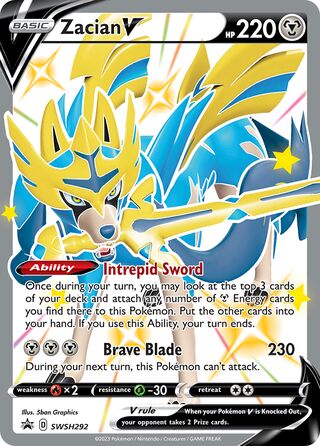 Zacian V (SWSH Black Star Promos SWSH292)