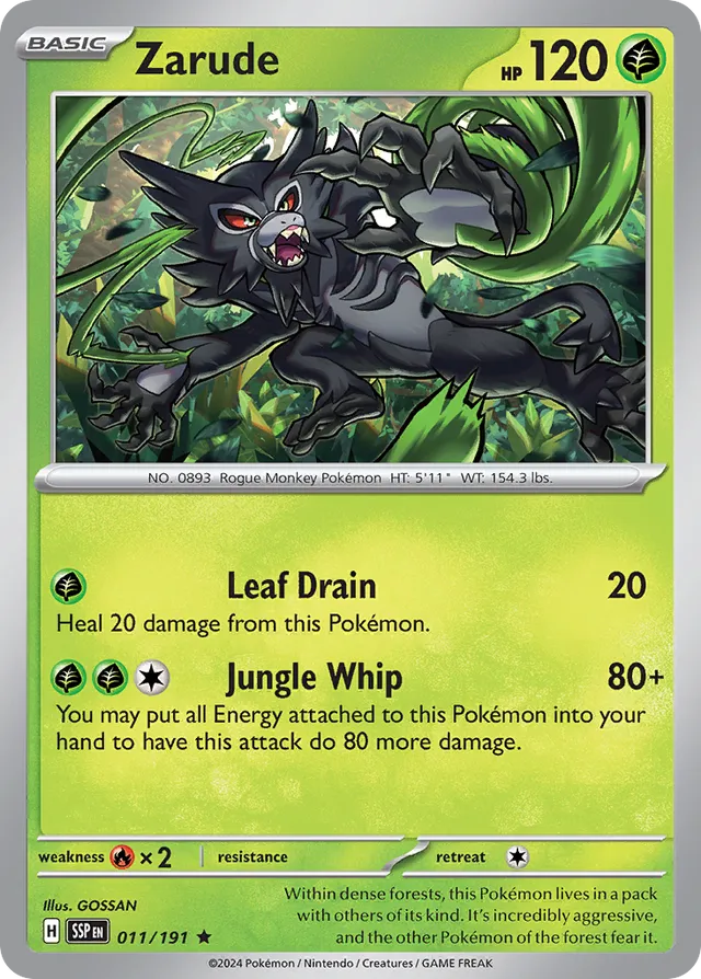 011/191 Zarude SSP Rare