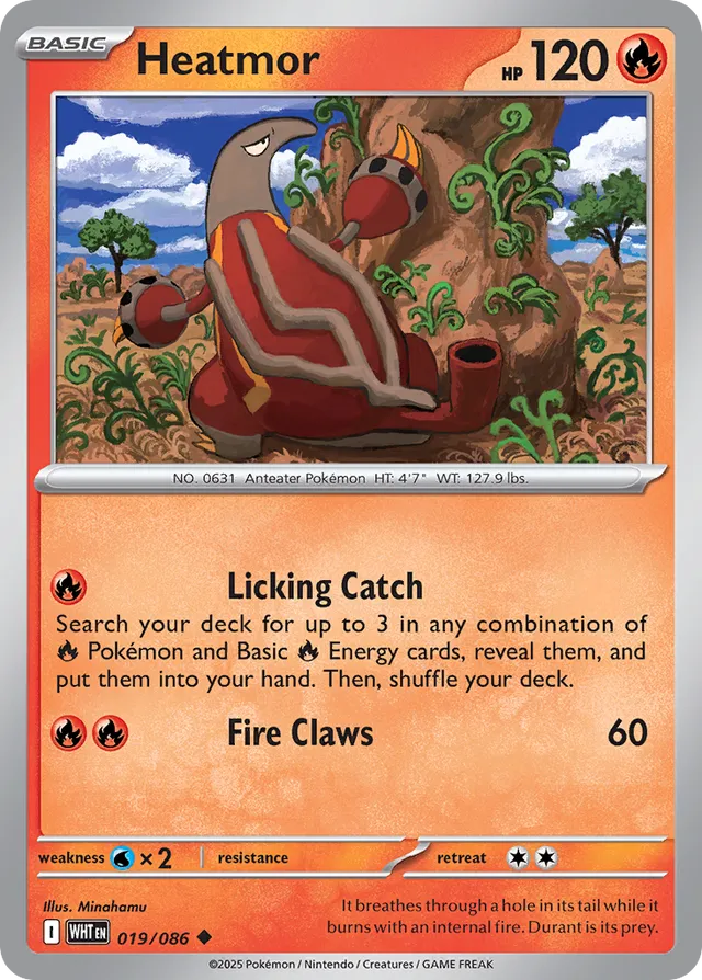 Heatmor White Flare 019/086 Uncommon