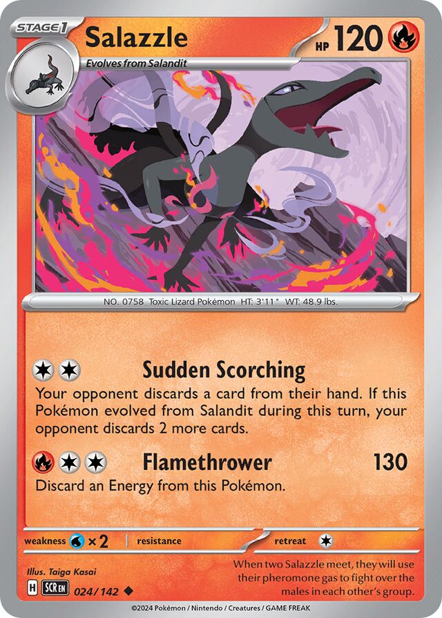 024/142 Salazzle SCR Uncommon