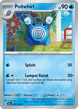 Poliwhirl (Pokémon Card 151 061/165)