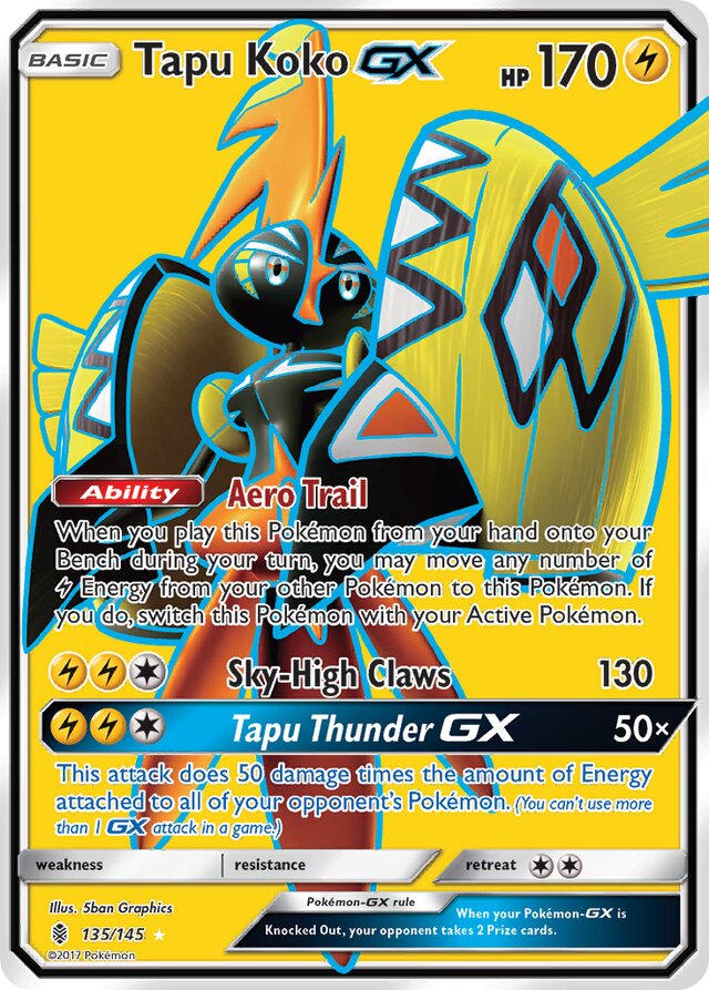 Tapu Koko-GX (Guardians Rising 135/145) – TCG Collector