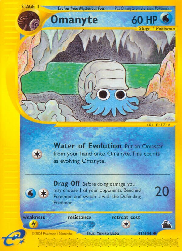 41/144 Omanyte SK Uncommon