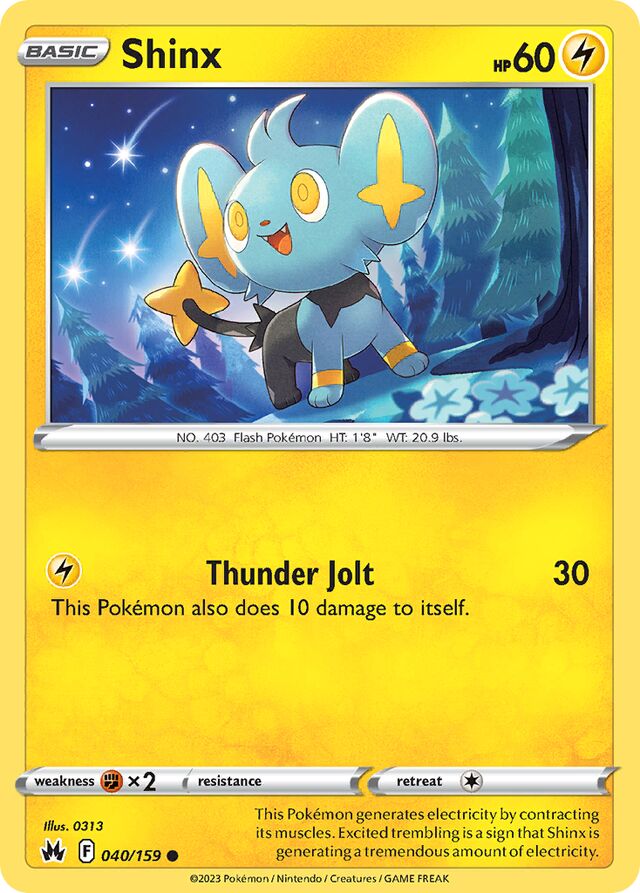 Shinx Crown Zenith 040/159 Common