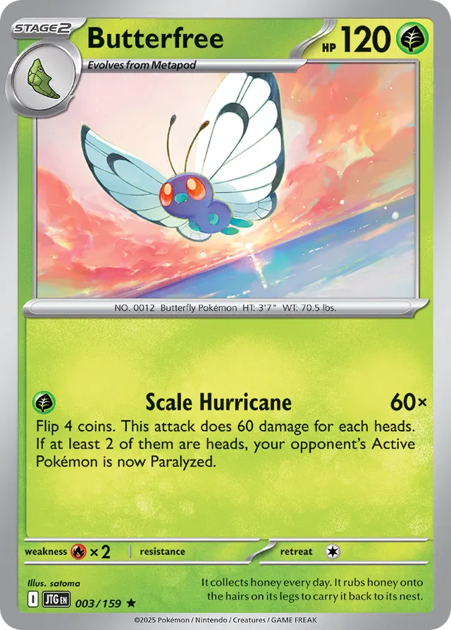 Butterfree Journey Together 003/159 Rare
