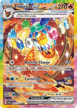 Flareon ex (Terastal Festival ex 202/187)