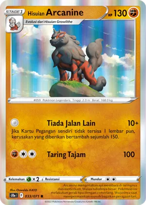 Hisuian Arcanine (Dark Phantasma 033/071)