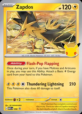 Zapdos (Mega Evolution Promos 098)