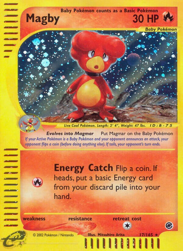 17/165 Magby EX Rare Holo