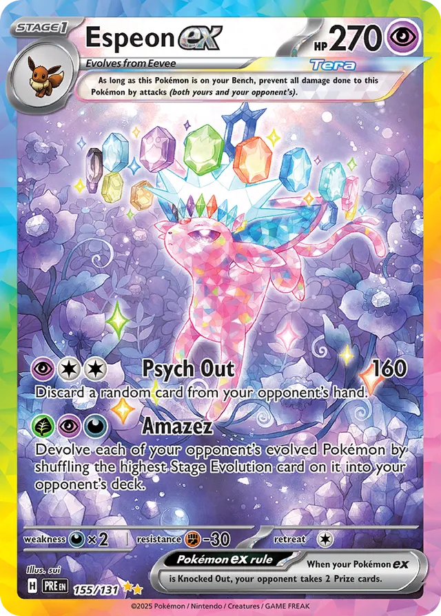 Espeonex Prismatic Evolutions 155/131 Special Illustration Rare