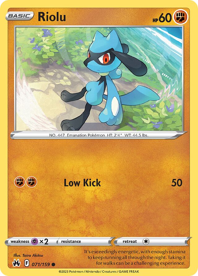 Riolu Crown Zenith 071/159 Common