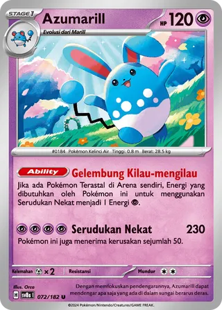 Azumarill (Stellar Lightning 072/182)