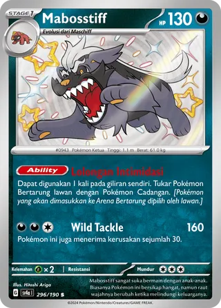 Mabosstiff (Shiny Treasure ex 296/190)