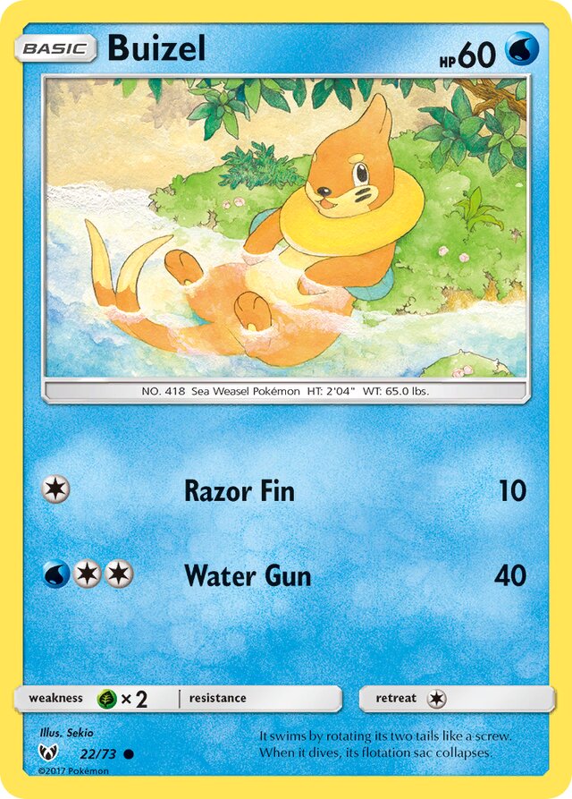Buizel Shining Legends 22/73 Common
