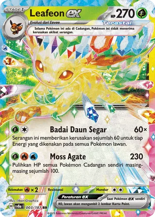 Leafeon ex (Terastal Festival ex 003/187)