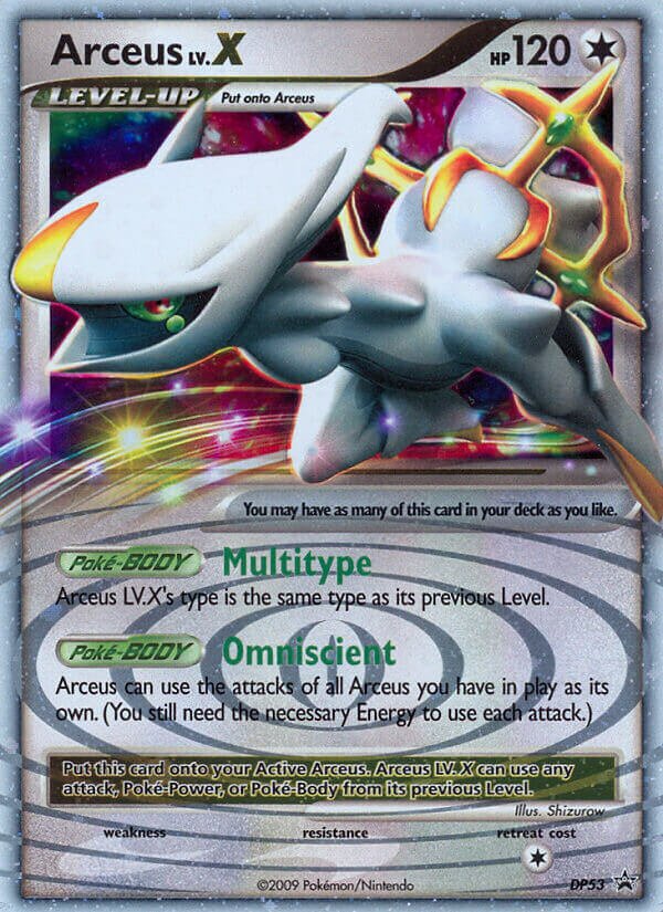 Arceus LV.X DP Black Star Promos DP53 PROMO