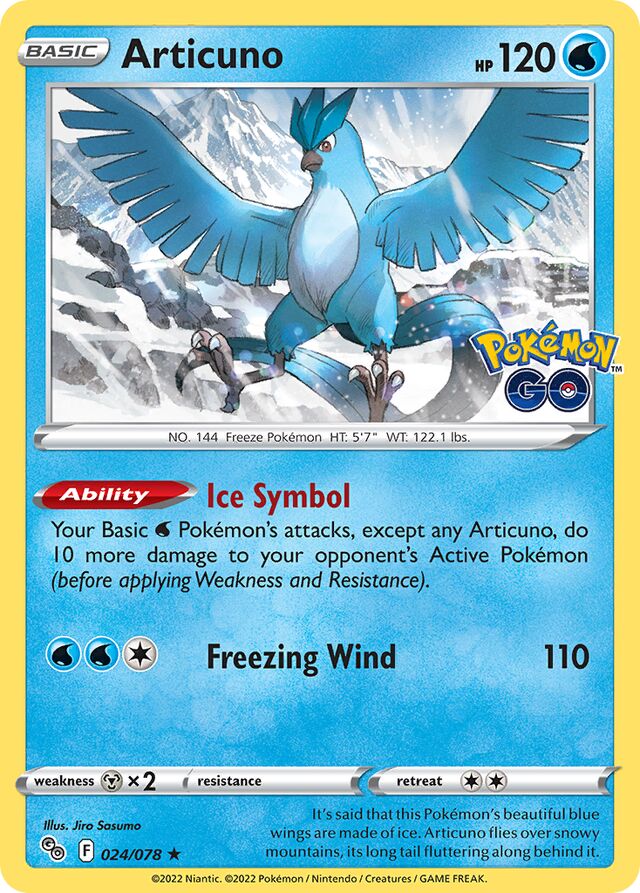 024/078 Articuno PGO Rare Holo