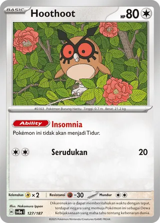 Hoothoot (Terastal Festival ex 127/187)